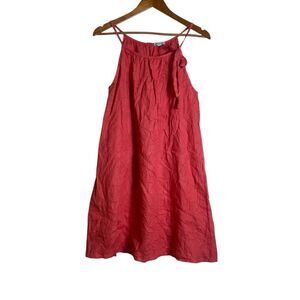 Marisa & Marie pink 100% linen mini dress. Size medium